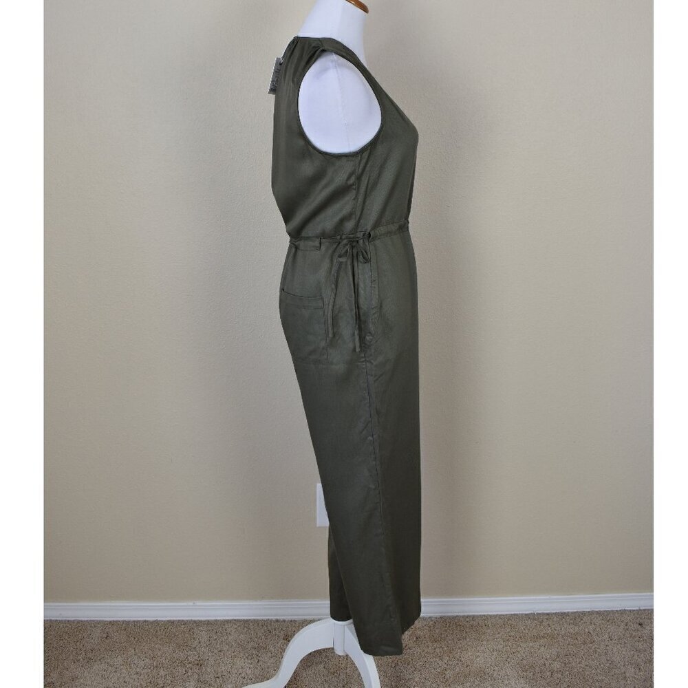 Marine Layer Katy Jumpsuit Olive Green Small NEW - Picture 6 of 9